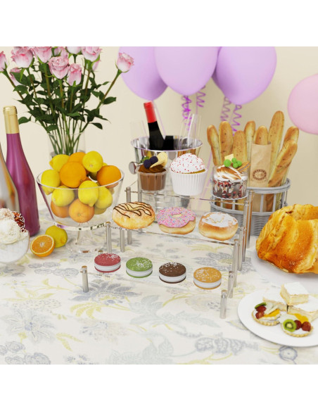 Soporte Acrílico Grande LoengMax para Exhibir Cupcakes y Cosméticos