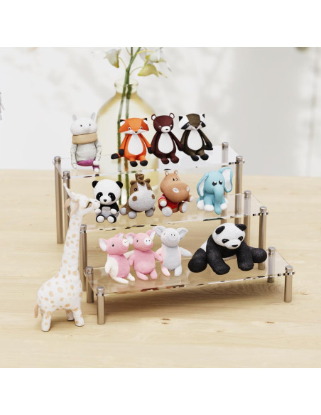 Soporte Acrílico Grande LoengMax para Exhibir Cupcakes y Cosméticos