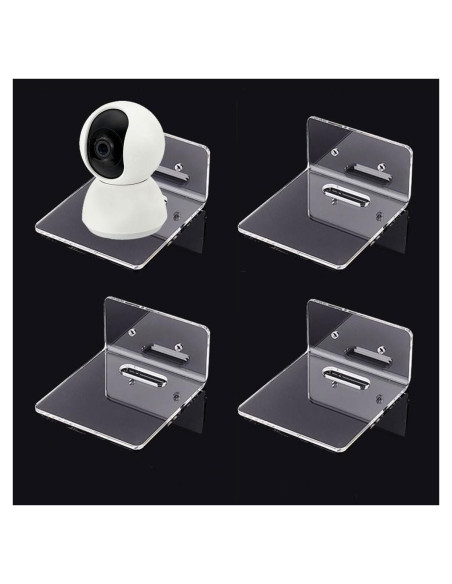 Estantes Flotantes de Acrílico PH PandaHall - 4 Piezas 8.7x8x4.5 cm