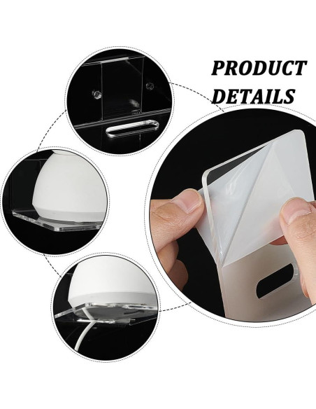 Estantes Flotantes de Acrílico PH PandaHall - 4 Piezas 8.7x8x4.5 cm