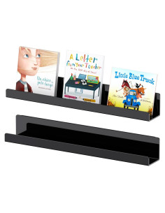 Estante Magnético para Libros Carmanon Negro 43.18x5.58cm