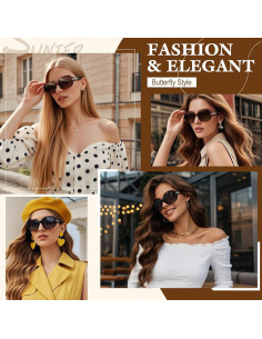 Gafas de sol SUNIER para mujeres polarizadas UV400 grandes 2