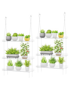 Estante Flotante Colgante Lifewit 3 Niveles 38 cm Acrílico