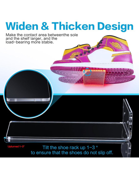 Estante Flotante para Zapatos DILIBRA con Luces LED 18 Pcs