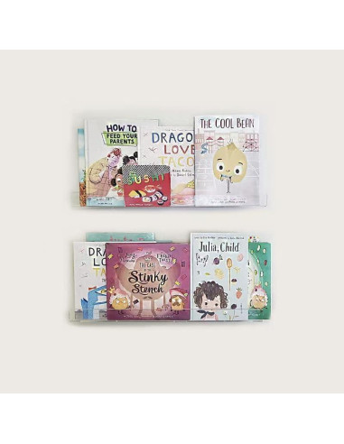 Estantes Flotantes de Acrílico HESIN 38.1cm - 2 Paquete