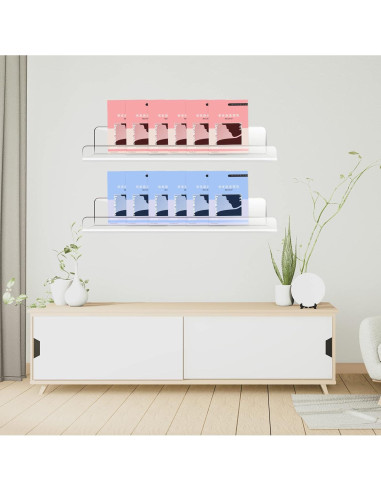 Estantes Flotantes de Acrílico HESIN 38.1cm - 2 Paquete