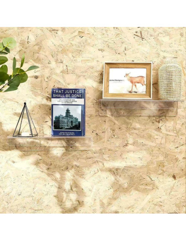 Estantes Flotantes de Acrílico HESIN 38.1cm - 2 Paquete