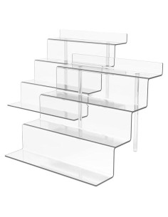 Soporte Acrílico IHOMECOOKER 4 Niveles Transparente para Exhibición