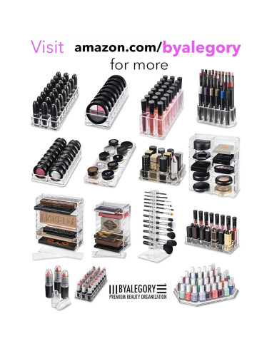 Estante Organizador de Maquillaje Acrílico byAlegory - 4 Estantes