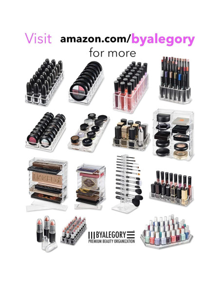 Estante Organizador de Maquillaje Acrílico byAlegory - 4 Estantes Estante Organizador de Maquillaje Acrílico byAlegory - 4 Estantes