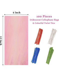 Bolsas de Celofán Holográficas Yotelab 15x30 cm - 100 Piezas 2