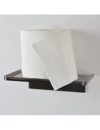 Estante de Pared Adhesivo MATIMASU Negro 18.5x10.8 cm