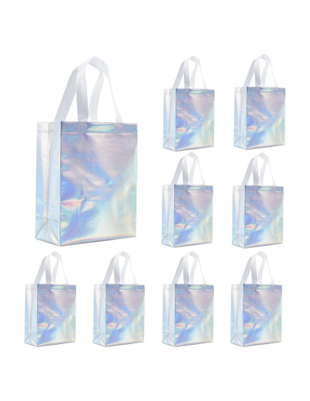 Bolsas de Regalo Reutilizables Tendwarm 12 Pcs Iridiscentes 20x10x25 cm