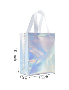 Bolsas de Regalo Reutilizables Tendwarm 12 Pcs Iridiscentes 20x10x25 cm 2