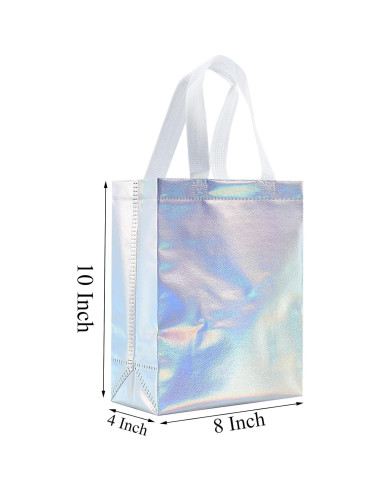 Bolsas de Regalo Reutilizables Tendwarm 12 Pcs Iridiscentes 20x10x25 cm