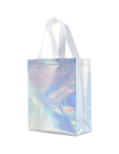 Bolsas de Regalo Reutilizables Tendwarm 12 Pcs Iridiscentes 20x10x25 cm