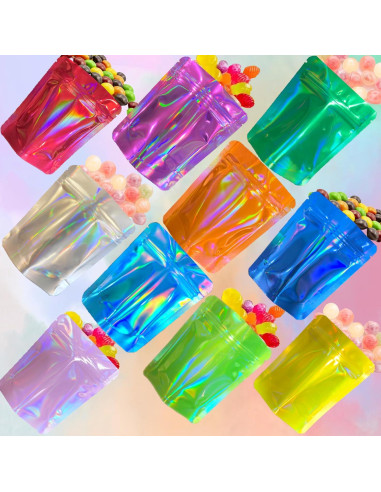 Paquete de 100 Bolsas Mylar YINGZON 12x9 cm a Prueba de Olores