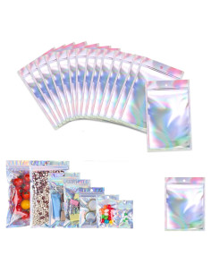 Paquete de 200 Bolsas Mylar Reutilizables Xinhongo 7.1x9.9cm