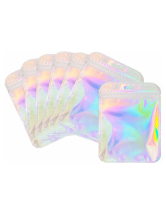 100 Bolsas Holográficas Reutilizables BOBECI 10x15cm