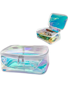 Bolsa de Maquillaje Holográfica TPU 20x14x8 cm Azul 2