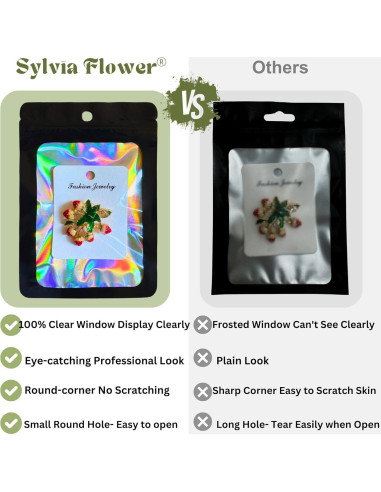 Bolsas Mylar Reutilizables Sylvia Flower 300 Pcs 10x15 cm