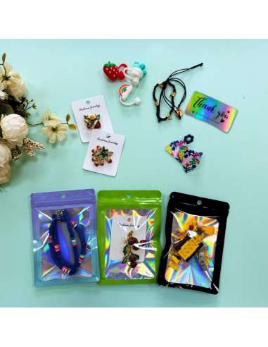 Bolsas Mylar Reutilizables Sylvia Flower 300 Pcs 10x15 cm