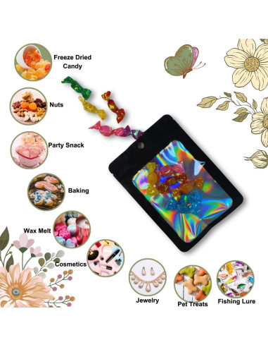 Bolsas Mylar Reutilizables Sylvia Flower 300 Pcs 10x15 cm