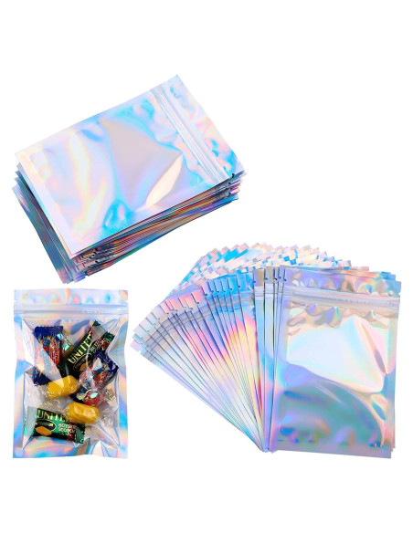 Bolsas Holográficas Reutilizables GSXRB 100pcs 10x15 cm