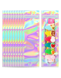 Bolsas Mylar con Zipper APPLAB 19 x 6 cm Holográfico 100 Unidades