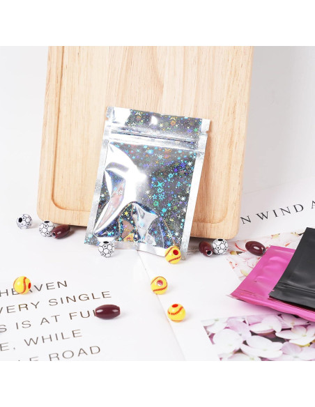 100 Bolsas Ziplock Mylar Wankko 7.5x10 cm A Prueba de Olores