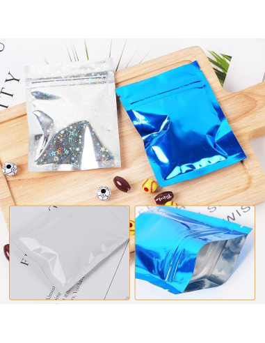 100 Bolsas Ziplock Mylar Wankko 7.5x10 cm A Prueba de Olores