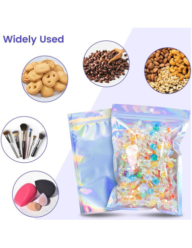 Bolsas Holográficas Reutilizables VGOODALL 15 Piezas 15x22.8cm