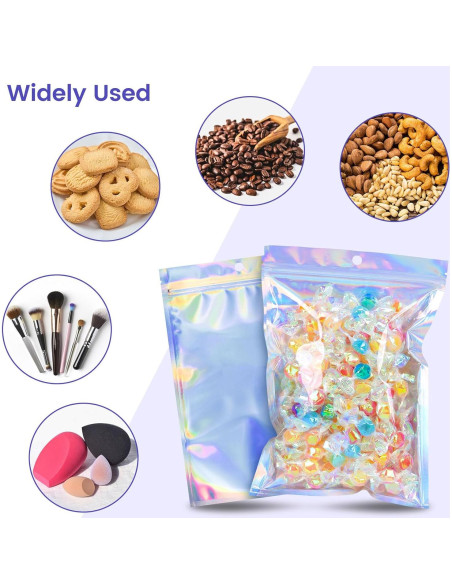 Bolsas Holográficas Reutilizables VGOODALL 15 Piezas 15x22.8cm