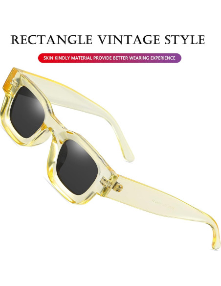 AIEYEZO Gafas de Sol Rectangulares Polarizadas UV400