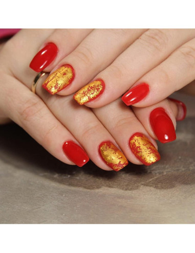 100 Hojas de Oro Imitación Teekia 14x14 cm para Manualidades