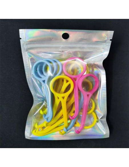 200 Bolsas Holográficas Reutilizables BOSOIRSOU 4 Tamaños