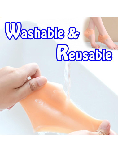 Protectores de Talón de Silicona ENA - 4 Pares para Alivio