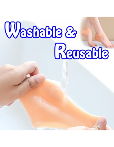 Protectores de Talón de Silicona ENA - 4 Pares para Alivio