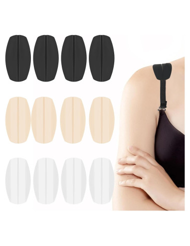 6 Pares Almohadillas de Silicona para Tirantes de Sujetador