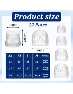 12 Pares Protectores de Tacones Altos TIESOME - Antideslizantes 2