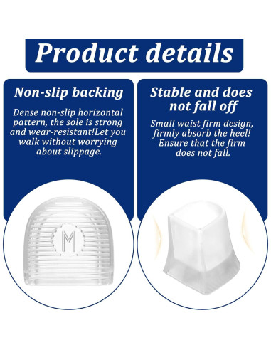 12 Pares Protectores de Tacones Altos TIESOME - Antideslizantes