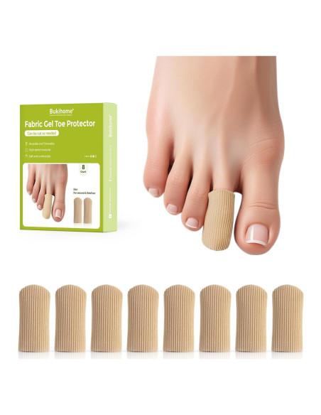 Protectores de Dedos Bukihome 8 PCS Silicona Mediano Alivio Dolor