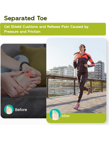 Protectores de Dedos Bukihome 8 PCS Silicona Mediano Alivio Dolor