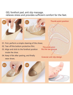 16 Piezas Almohadillas de Gel Zioiaoro para Zapatos Sueltos 2