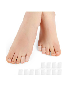 Protectores de Dedos Meñiques Povihome - Gel Transparente - 12 Piezas