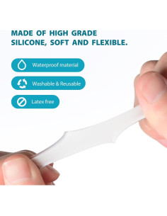 Protectores de Dedos Meñiques Povihome - Gel Transparente - 12 Piezas 2