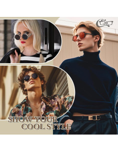 Gafas de Sol Retro Steampunk CGID con Lentes UV400 2