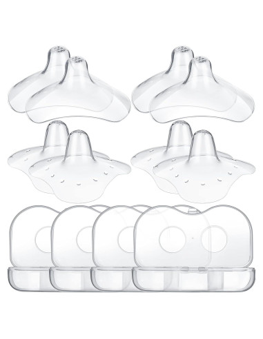 Protectores de Pezón Nuanchu 8 Pcs Silicona 20mm 15mm
