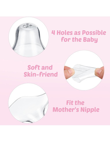 Protectores de Pezón Nuanchu 8 Pcs Silicona 20mm 15mm