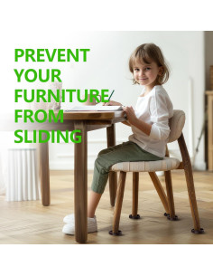 Almohadillas Antideslizantes GAGUIUP 8PCS 5.7cm Redondas Marrón 2